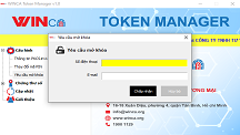 Cách mở khóa pin Chữ ký số WinCA